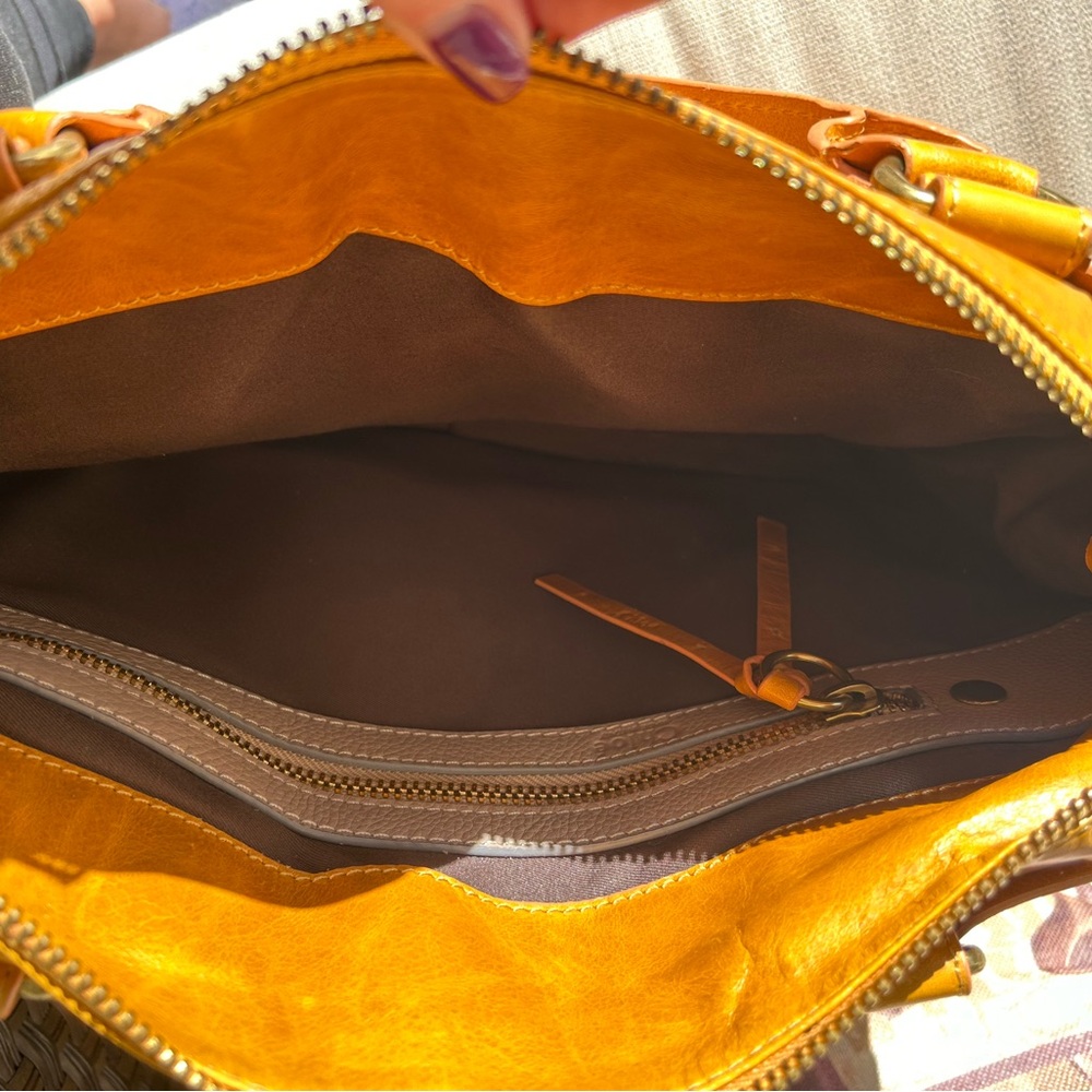 Chloe Tan Leather Satchel - Picture 3 of 4